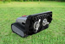 Lymow One : le robot tondeuse tout-terrain à chenille est en précommande
