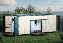 Pour l'hébergement des séniors au plus proche de leur famille, Médibox propose des containers maritimes transformés en logements autonomes. Photo d'illustration non contractuelle. Crédit : Shutterstock / Medibox