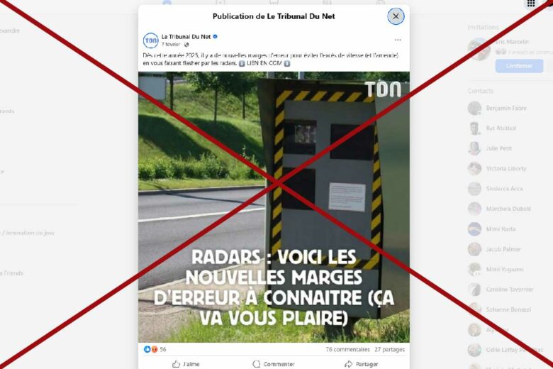 Les marges d’erreur des radars ne changeront pas en 2025.
