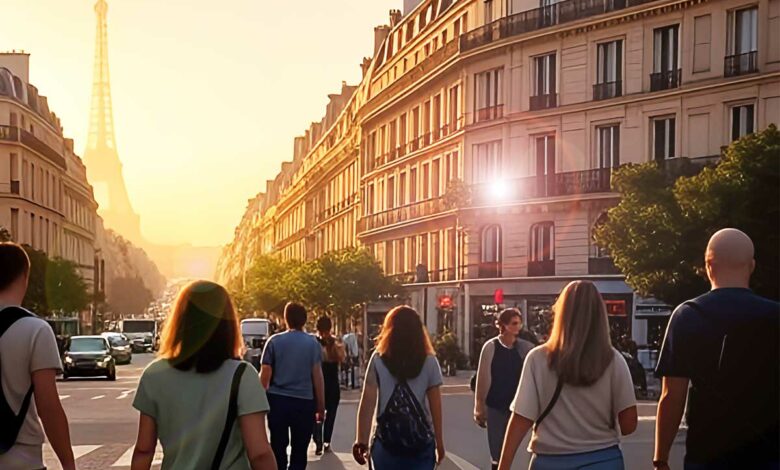Paris sous le soleil.