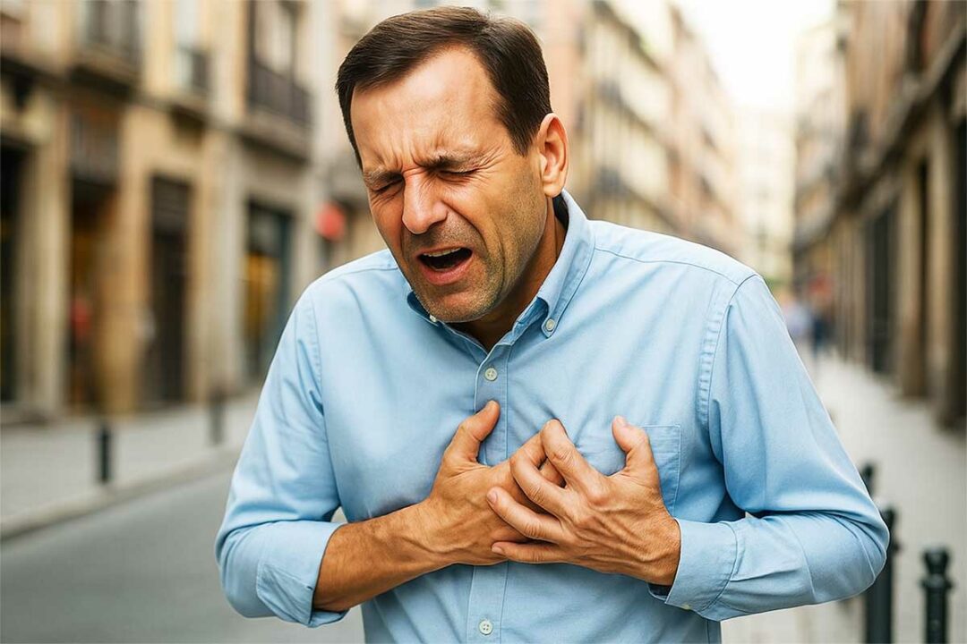 Une crise cardiaque façon cinéma.
