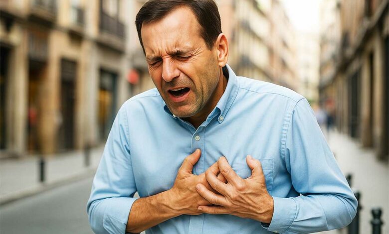 Une crise cardiaque façon cinéma.
