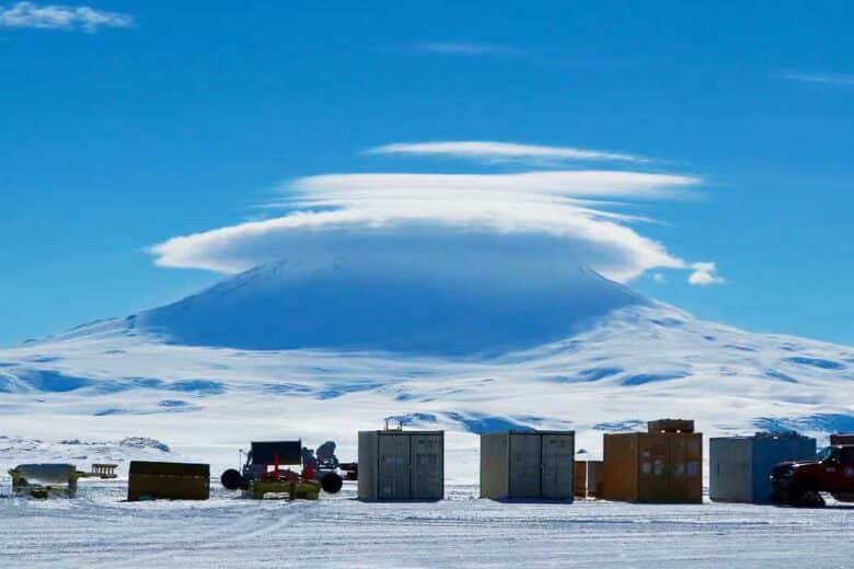 Un paysage de l'Antarctique.