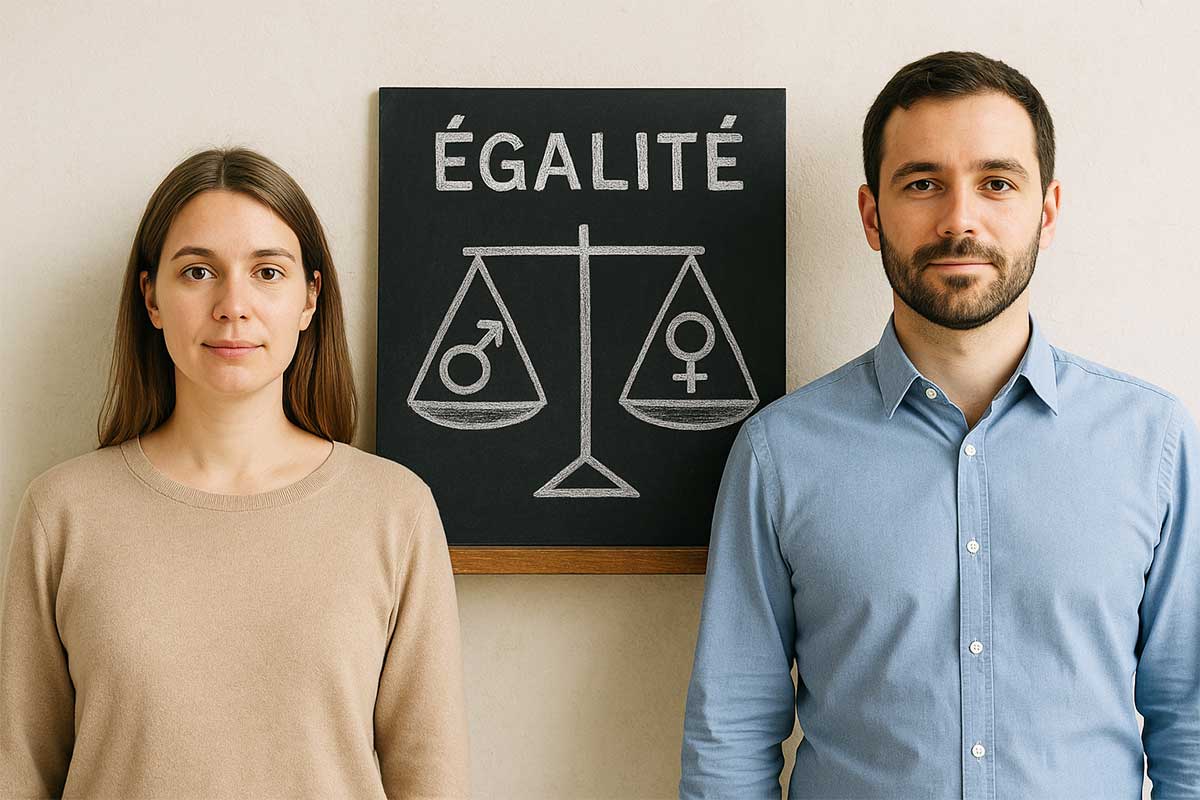 L'égalité homme femme en image.