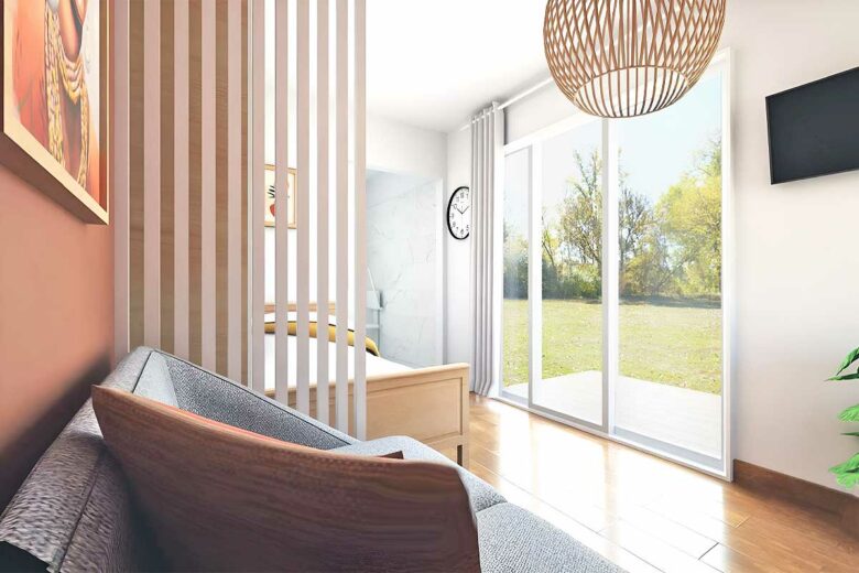 Un logement dans un container maritime.