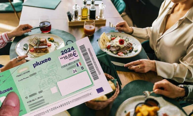 Un ticket resto format papier.