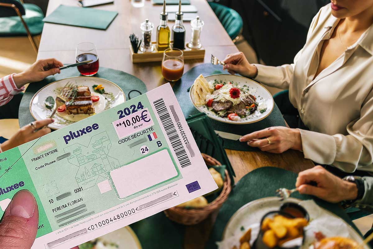 Un ticket resto format papier.