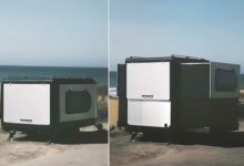 Une incroyable mini caravane qui augmente sa superficie.