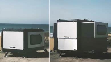 Une incroyable mini caravane qui augmente sa superficie.