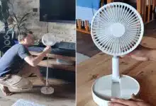 Pouvoir se rafraichir où l'on veut avec un ventilateur portable. Image d'illustration non contractuelle.