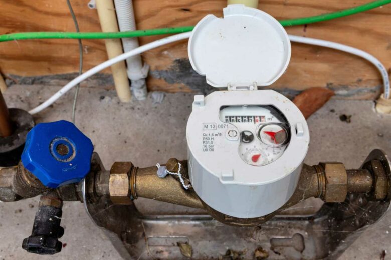 Un compteur d'eau individuel.