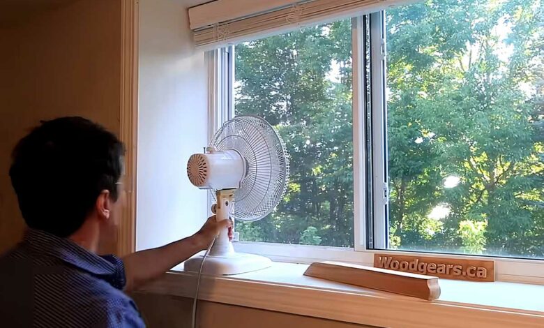 Le meilleur emplacement d'un ventilateur pour bien faire circuler l'air dans la maison.