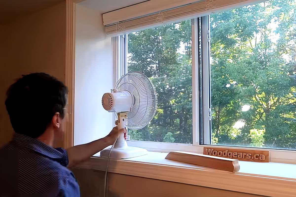 Le meilleur emplacement d'un ventilateur pour bien faire circuler l'air dans la maison.