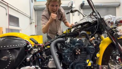 Une moto qui carbure avec de l'huile végétale usagée.