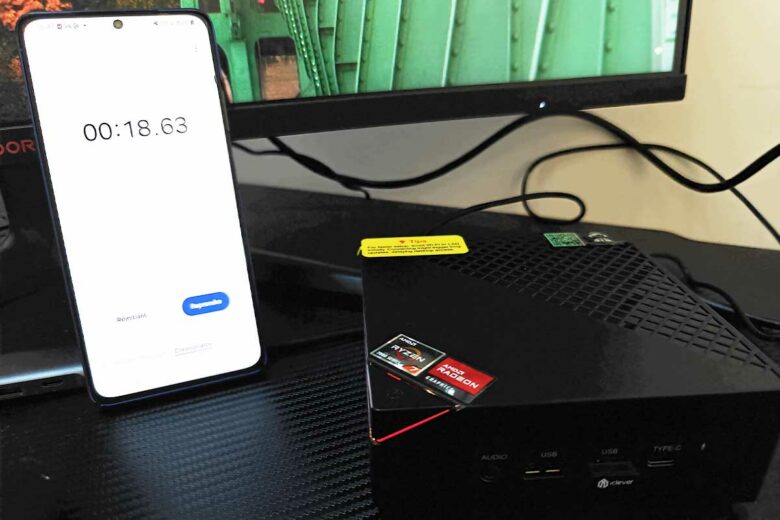 Un démarrage complet en moins de 20 secondes.