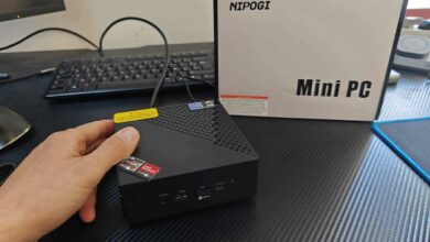 NiPoGi AM06 Pro Mini PC АMD Ryzen 7 7730U(8C/16T, jusqu'à 4,5 GHz)