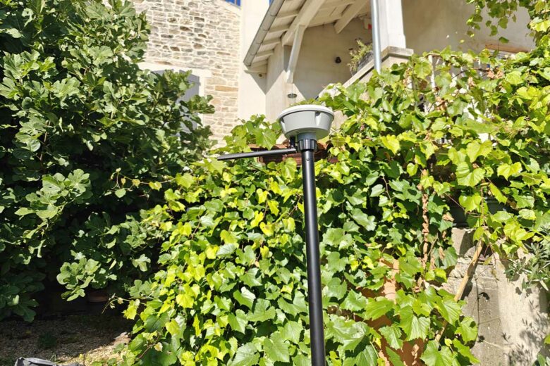 Installation de l’antenne RTK.