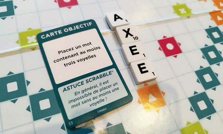 Un plateau du jeu Scrabble.