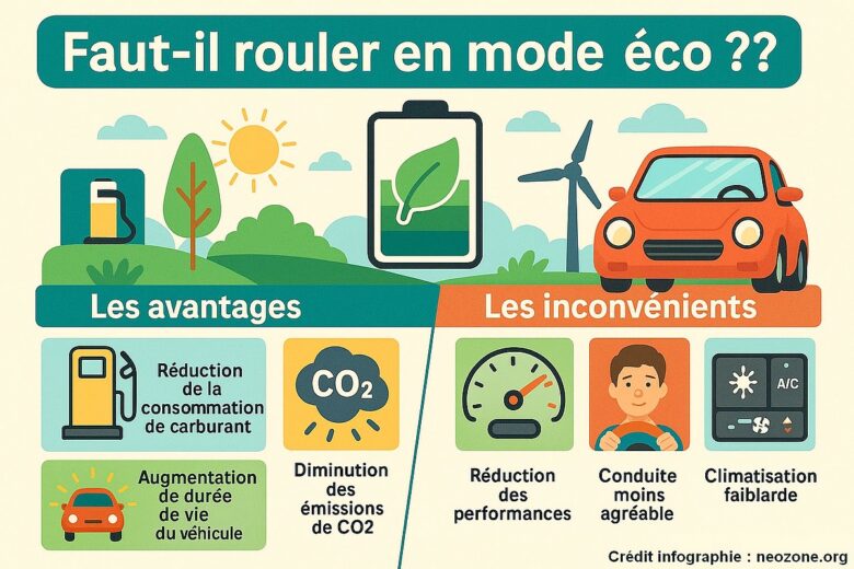 Infographie : quels sont les inconvénients du mode éco pour votre voiture ?
