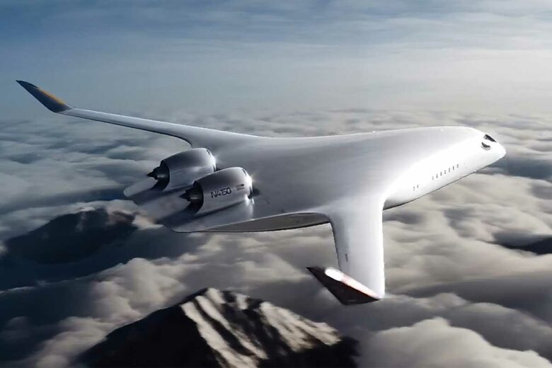 Un fuselage plus large qui agit comme une aile, toutes les surfaces assurant la portance et réduisant la traînée.