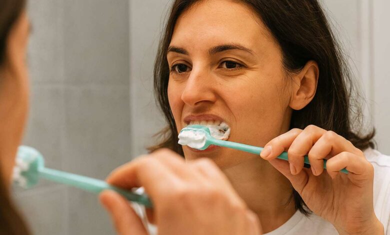 L'invention d'une brosse à dents qui permet de gagner du temps lors du brossage. Image d'illustration non contractuelle. Crédit photo : Alexandre Bonazzi pour NeozOne