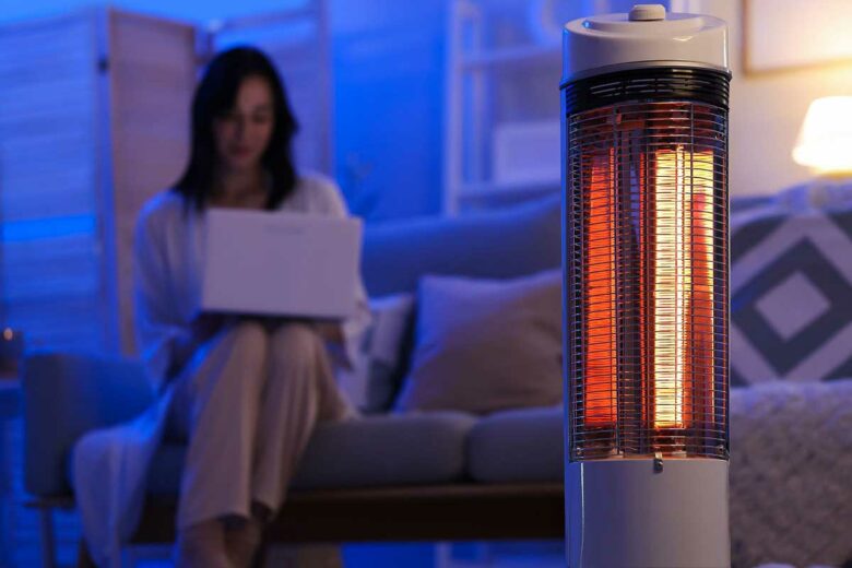 Un radiateur électrique pour se réchauffer.