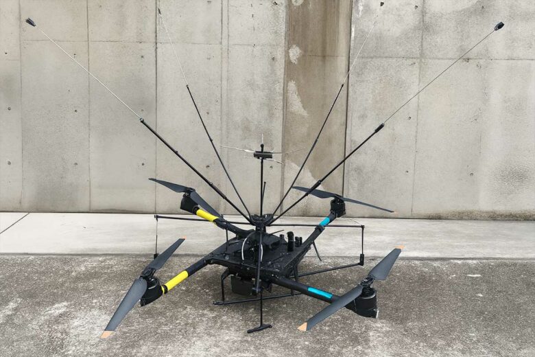 Le drone développé par NTT.