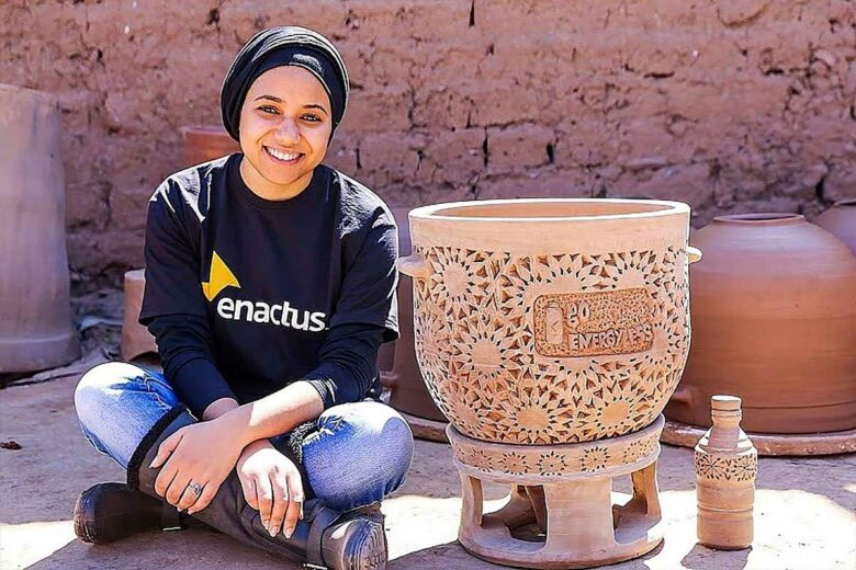 Raowia Lamhar, jeune ingénieure et inventrice du Fresh’it.