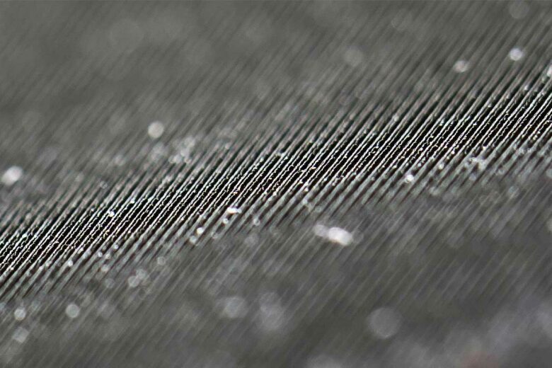 Nanostructures gravées au laser.