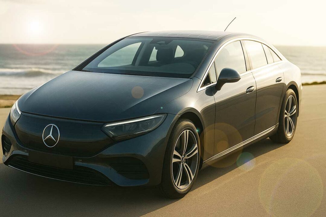 Une voiture électrique qui recharge ses batteries grâce à une peinture solaire révolutionnaire.