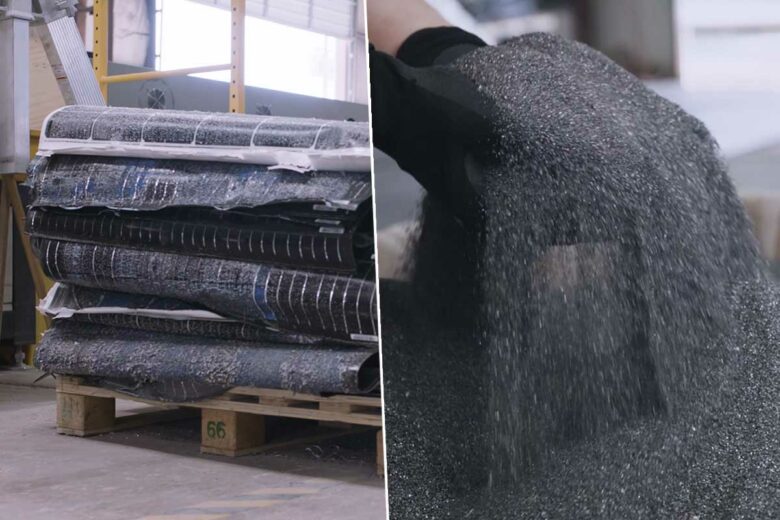 Des panneaux solaires recyclés.