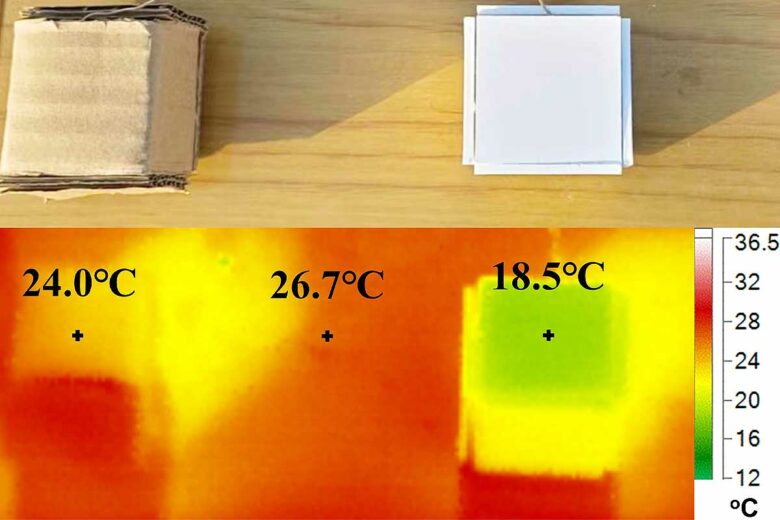 Test du refroidissement radiatif passif en conditions réelles.