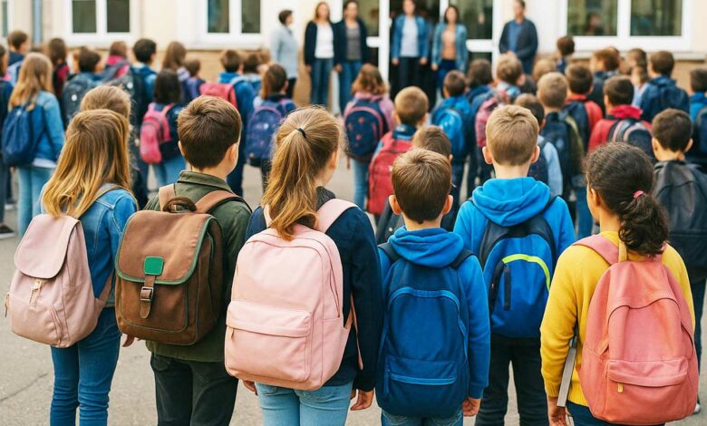 C'est la rentrée des classes.