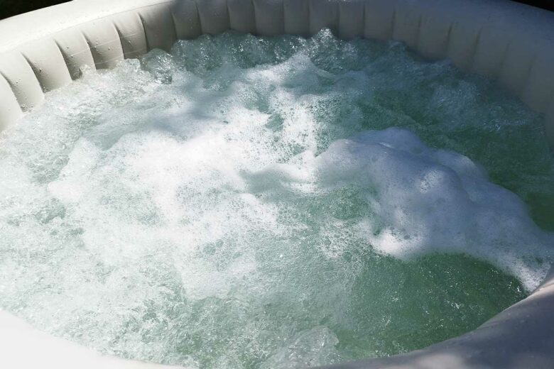 Les bulles du spa.