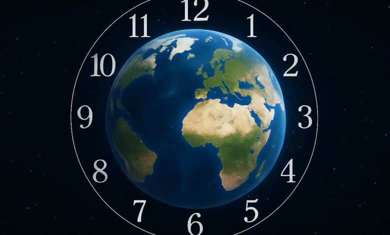 La Terre et le temps.
