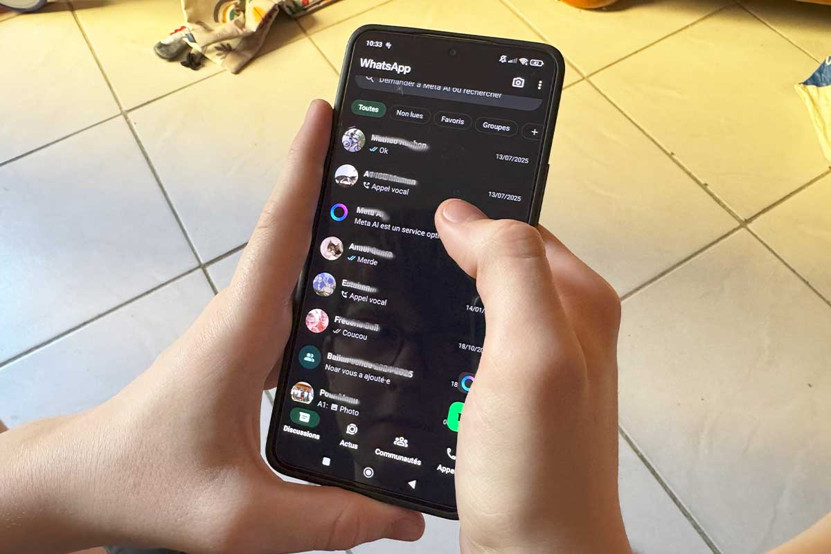 Un utilisateur de messagerie.