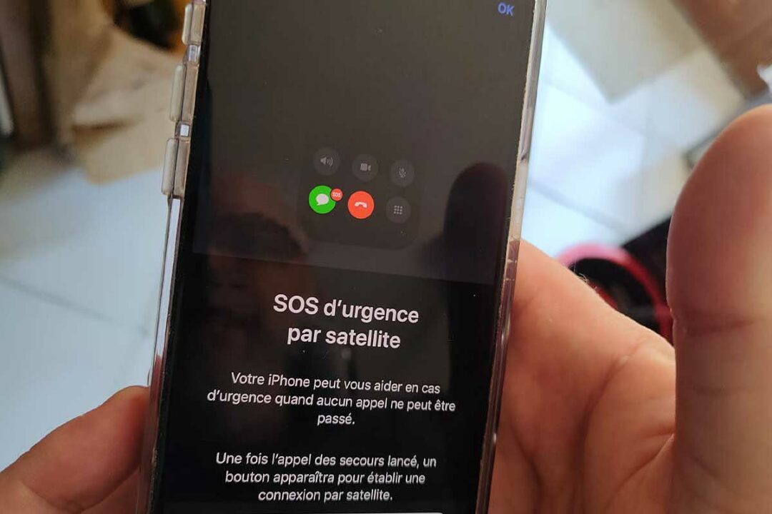 Un appel d'urgence sur IPhone.