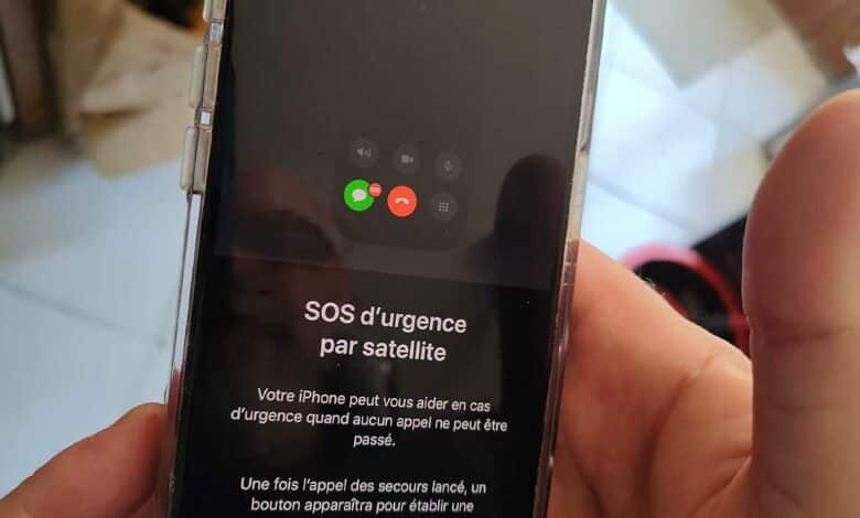 Un appel d'urgence sur IPhone.