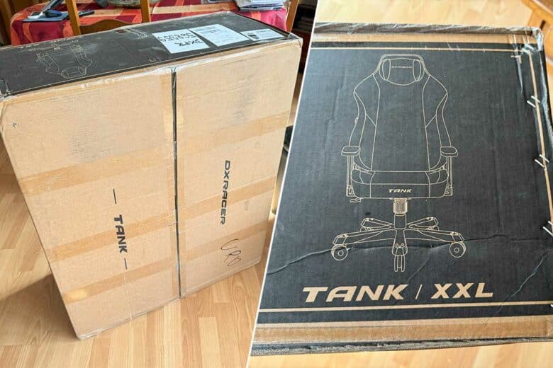 Le carton de la chaise.