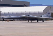 Le X-59 sur le tarmac.