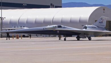 Le X-59 sur le tarmac.