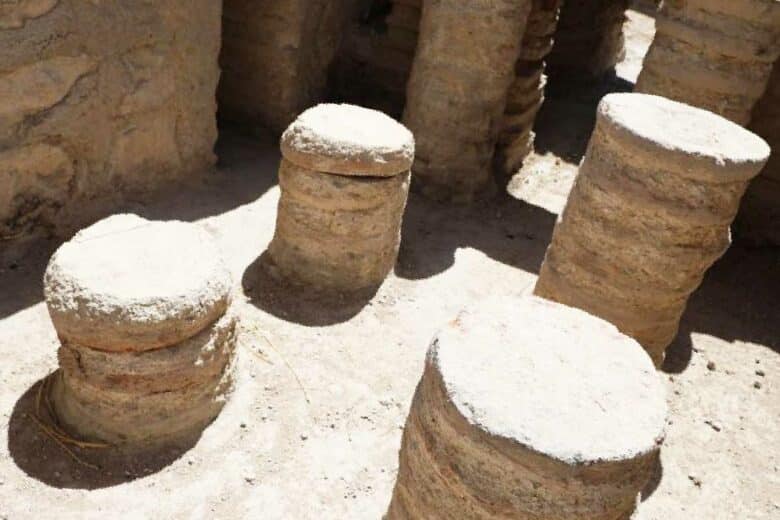 Petites colonnes du système d'hypocauste romain, utilisées pour le chauffage par le sol il y a 1 700 ans. Crédit : Rıdvan Yeşilırmak – Erkan Bay – DHA
