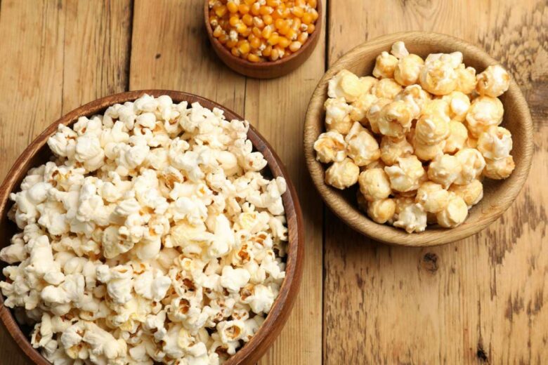 Des pop-corn et du maïs soufflé.