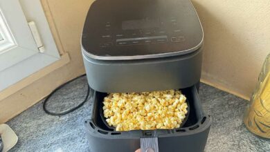 Des pop-corn à l'airfryer.
