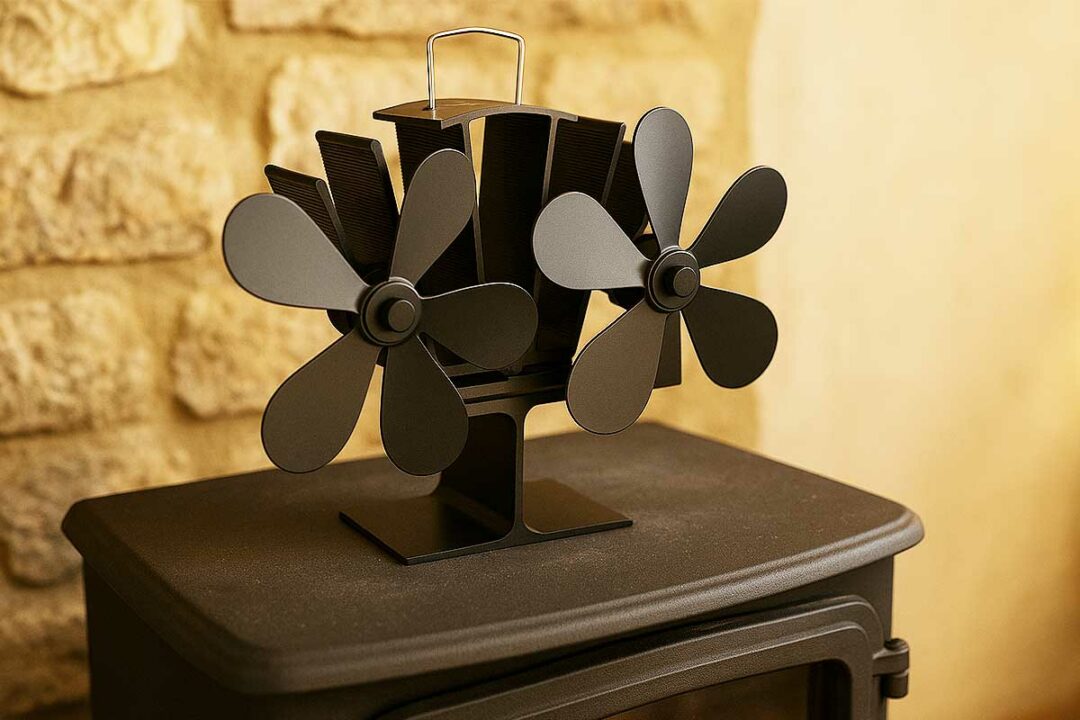 Un ventilateur de poêle.