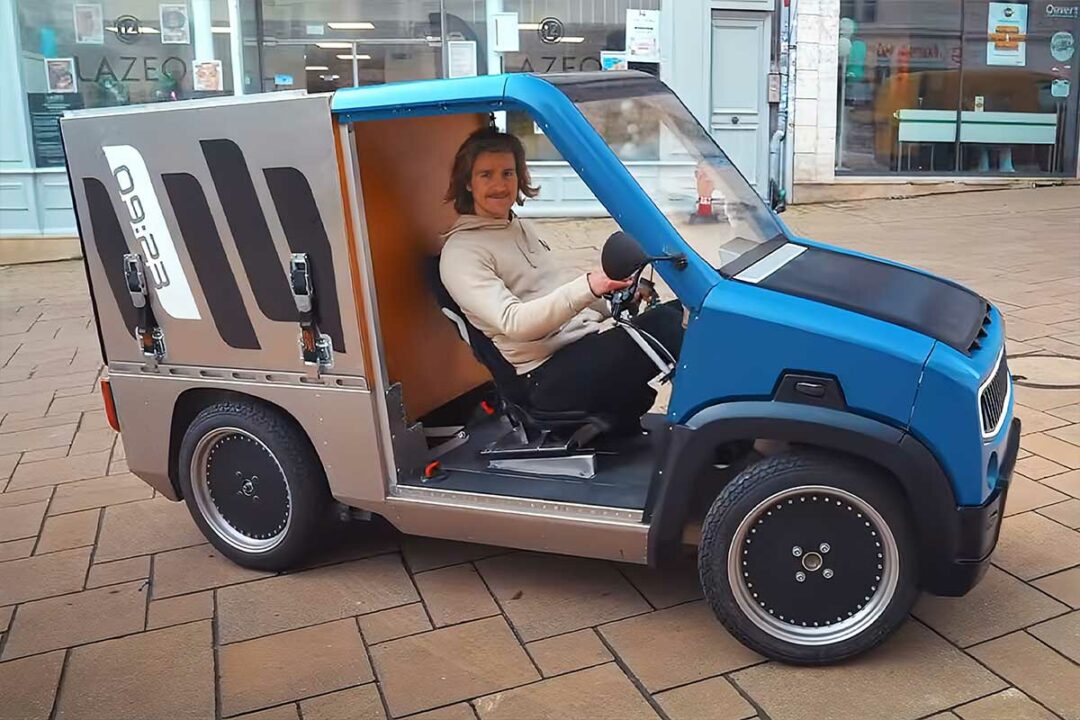 Un vélomobile bien pensé.