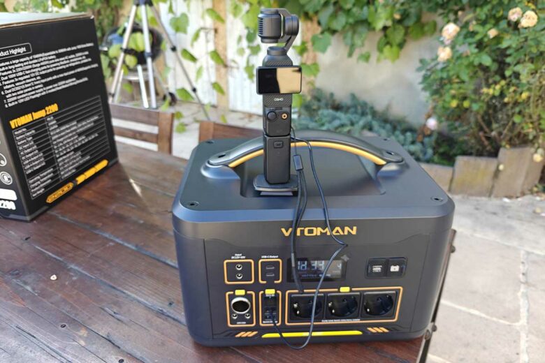 La recharge de ma caméra.