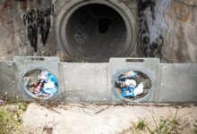 Un système de capture de déchets.