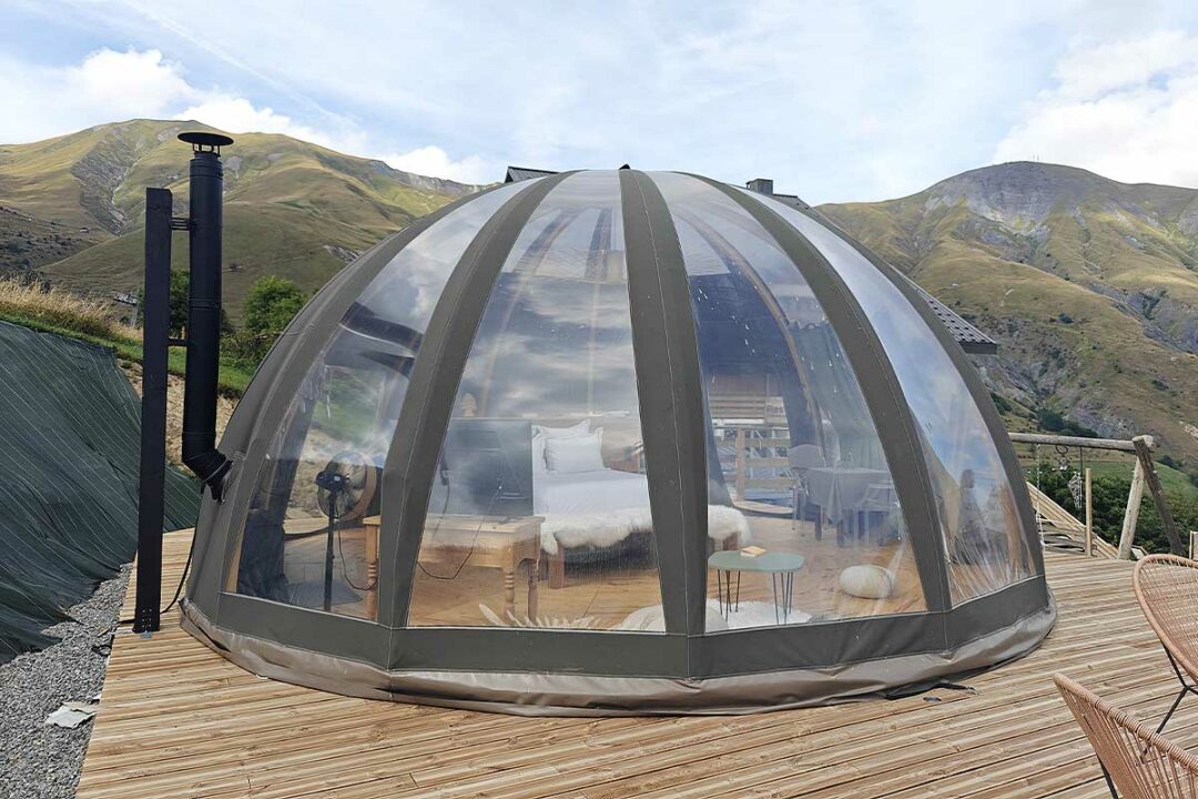 Une chambre d'hotel bulle.