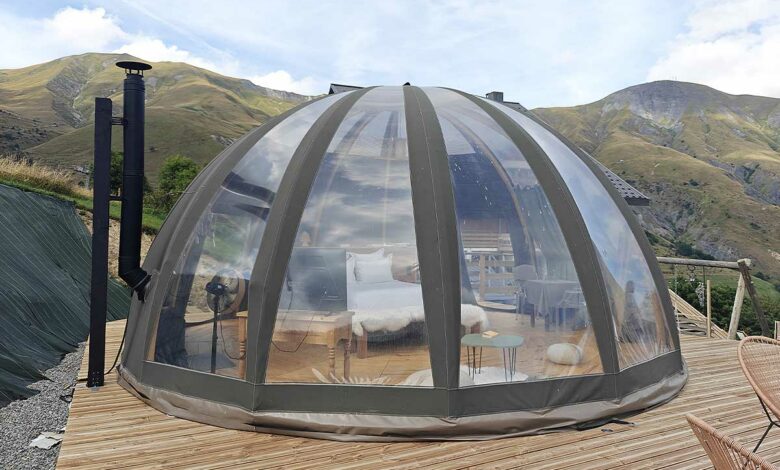 Une chambre d'hotel bulle.
